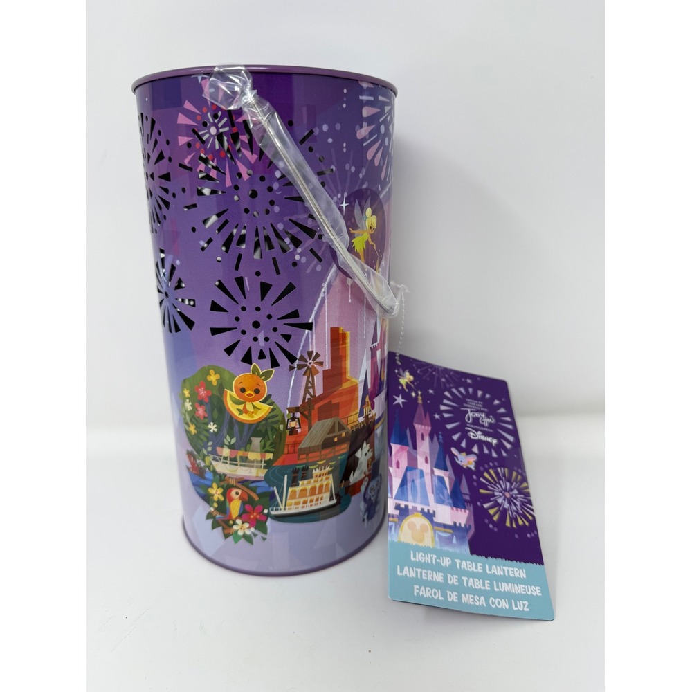 Disney Parks‎ Joey Chou Light-Up Table Lantern Purple Castle Fireworks New